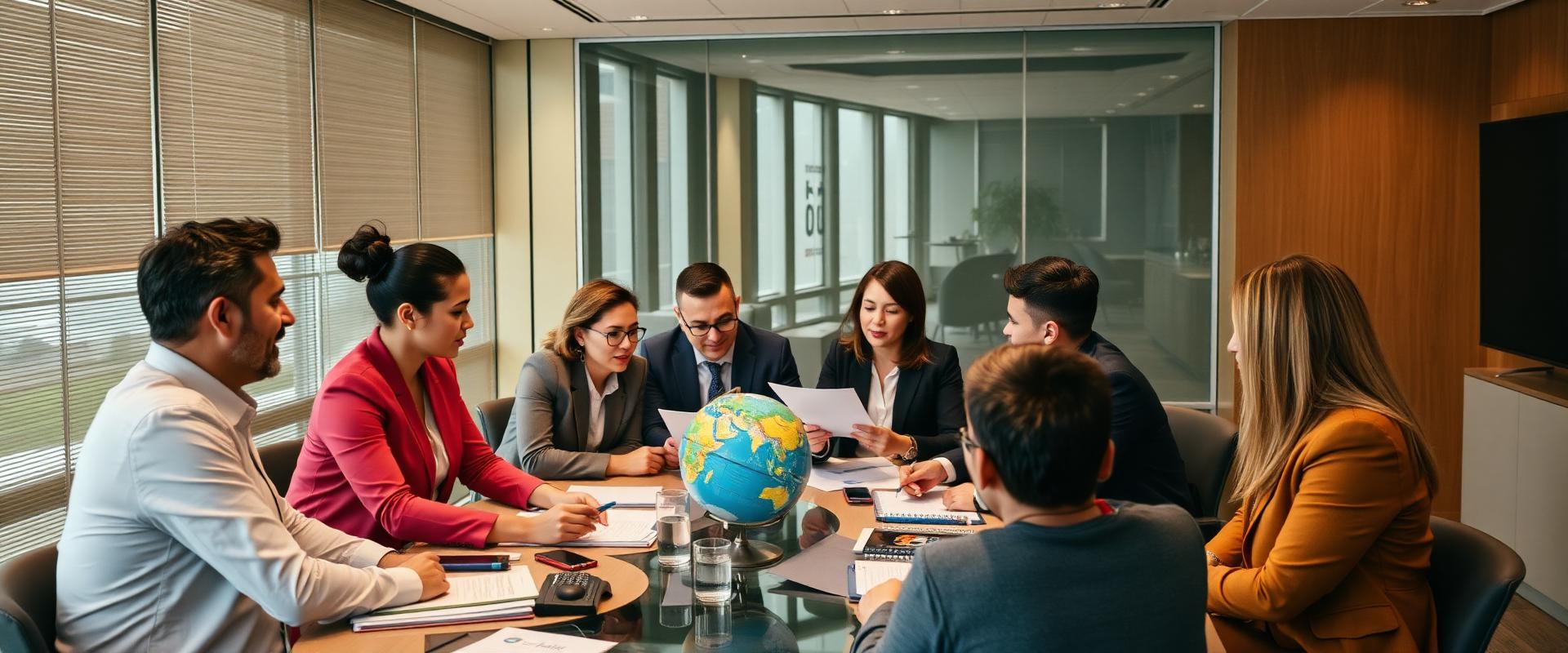 Faculty and students collaborating in an international transnational education programme